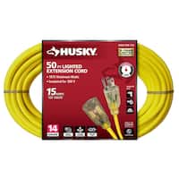 Husky 50 ft. 14/3 Medium Duty Indoor/Outdoor Extension Cord Deals